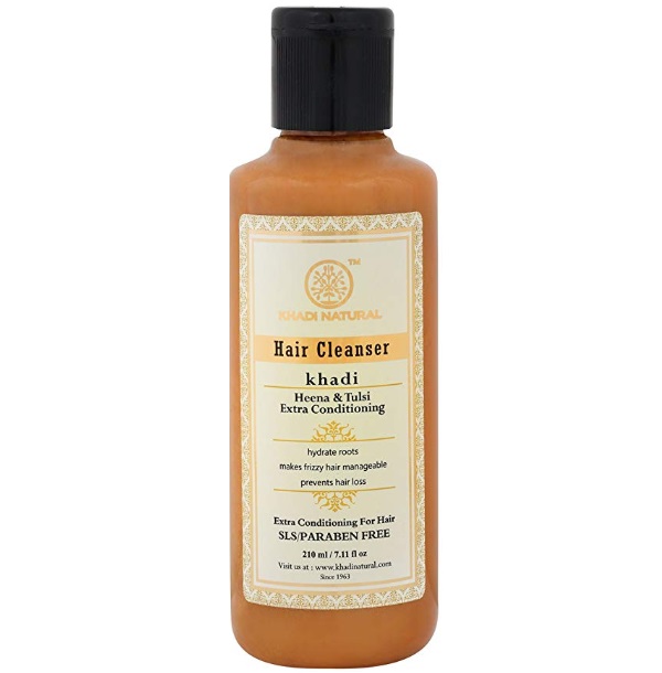 Khadi Natural Herbal Heena Tulsi Extra Conditioning Shampoo