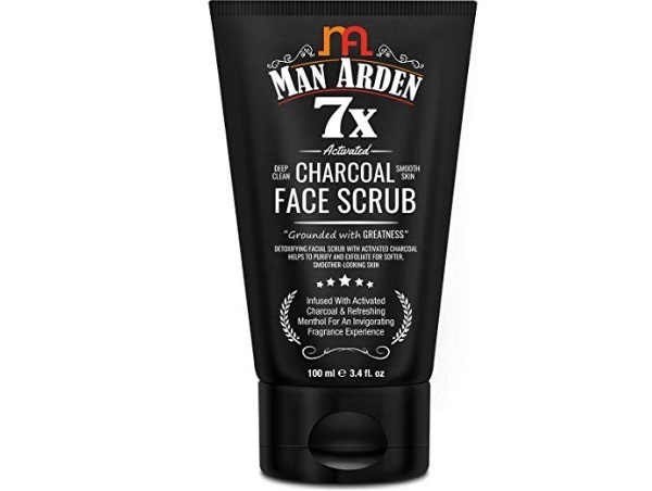 Man Arden 7X Activated Charcoal Face Scrub