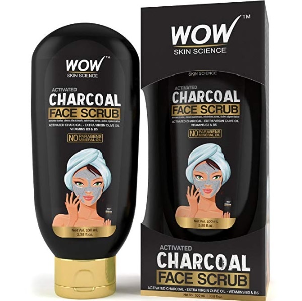 WOW Activated Charcoal Face Scrub