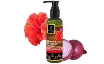 The EnQ Onion & Hibiscus Shampoo Anti Hair Fall Natural Hair Cleanser