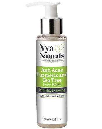 Vya Naturals Anti-Acne, Turmeric and Tea Tree Face Wash