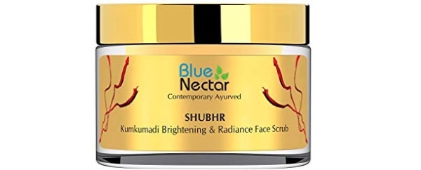 Blue Nectar Ayurvedic Kumkumadi Brightening Face and Anti Ageing Scrub