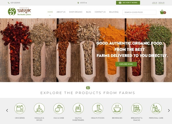 satvyk online organic food store