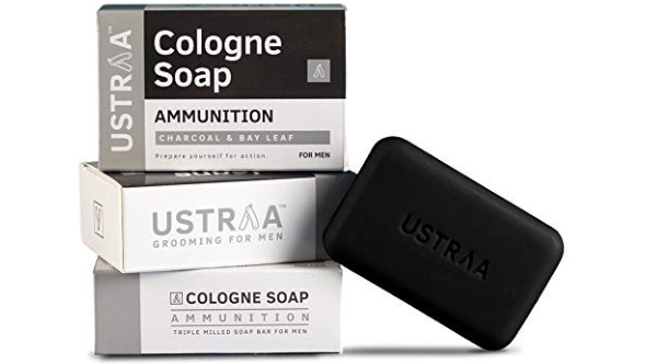 Ustraa Ammunition Cologne Soap With Charcoal And Bay Leaf