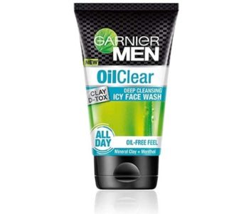 Garnier Men Oil Clear Clay D-Tox Deep Cleansing Icy Face Wash