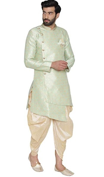 Manyavar Asymmetric Short Kurta