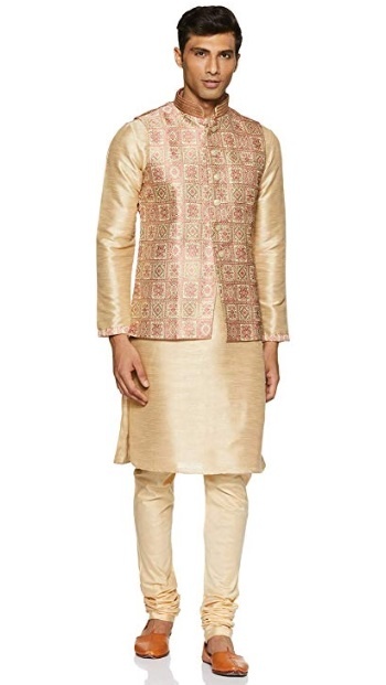 Manyavar Kurta With Nehru Jacket