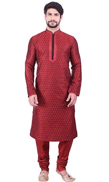 Manyavar Maroon Kurta