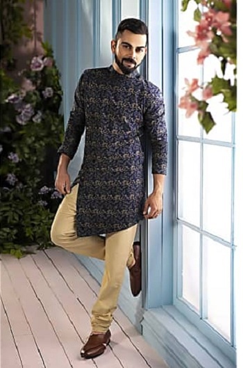 Manyvar Men Short Kurta