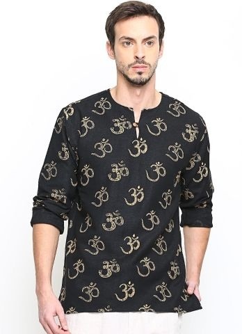 Om Short Kurta for Men