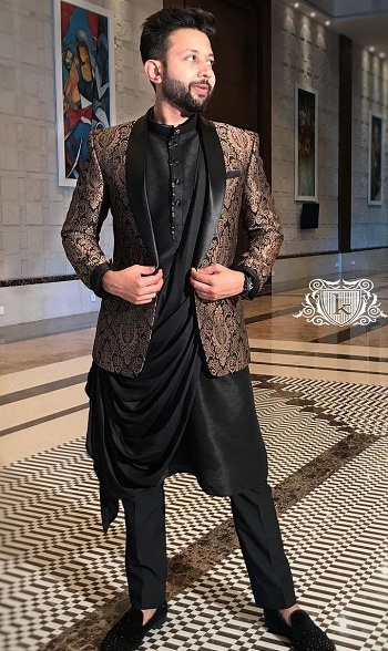 blazer with kurta pajama