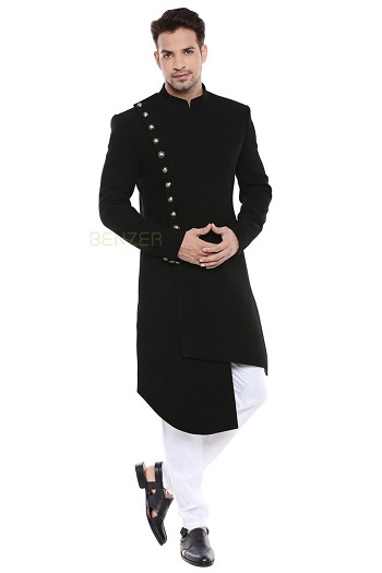 Indo western Black Pathani