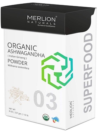 Merlion Naturals Organic Ashwagandha Root Powder