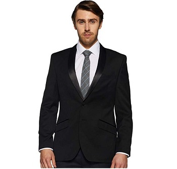 Raymond Men's Black Regular Fit Blazer