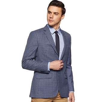 Raymond Textured Men's Notch Lapel Regular Fit Blazer