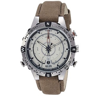 Timex Intelligent Quartz Compass Chronograph Off-White Dial Men's Watch T2N721