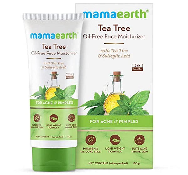 Mamaearth Tea Tree Oil-Free Moisturizer For Face For Oily Skin