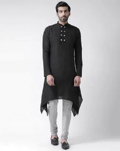 Designer Black Kurta For Men