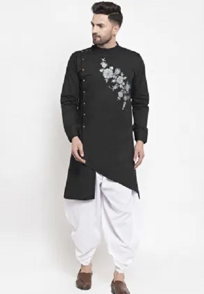 Designer Embroidered Mens Kurta